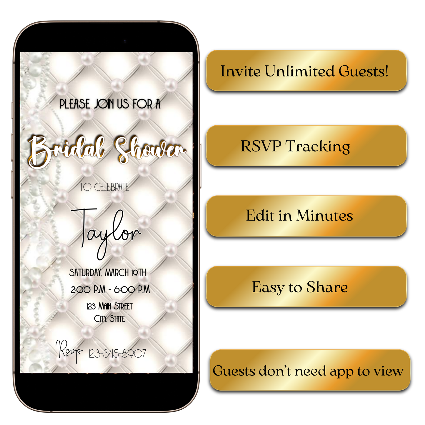 Instagram feed preview of bride-to-be video invitation