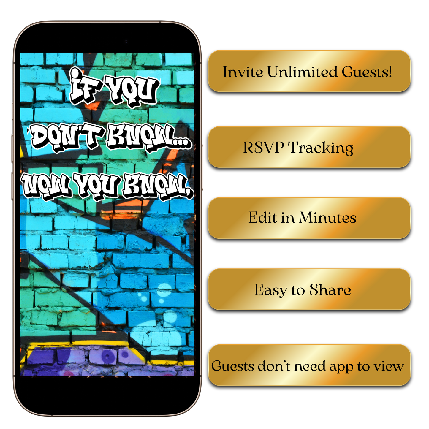 Editable Retro Throwback Video Invitation