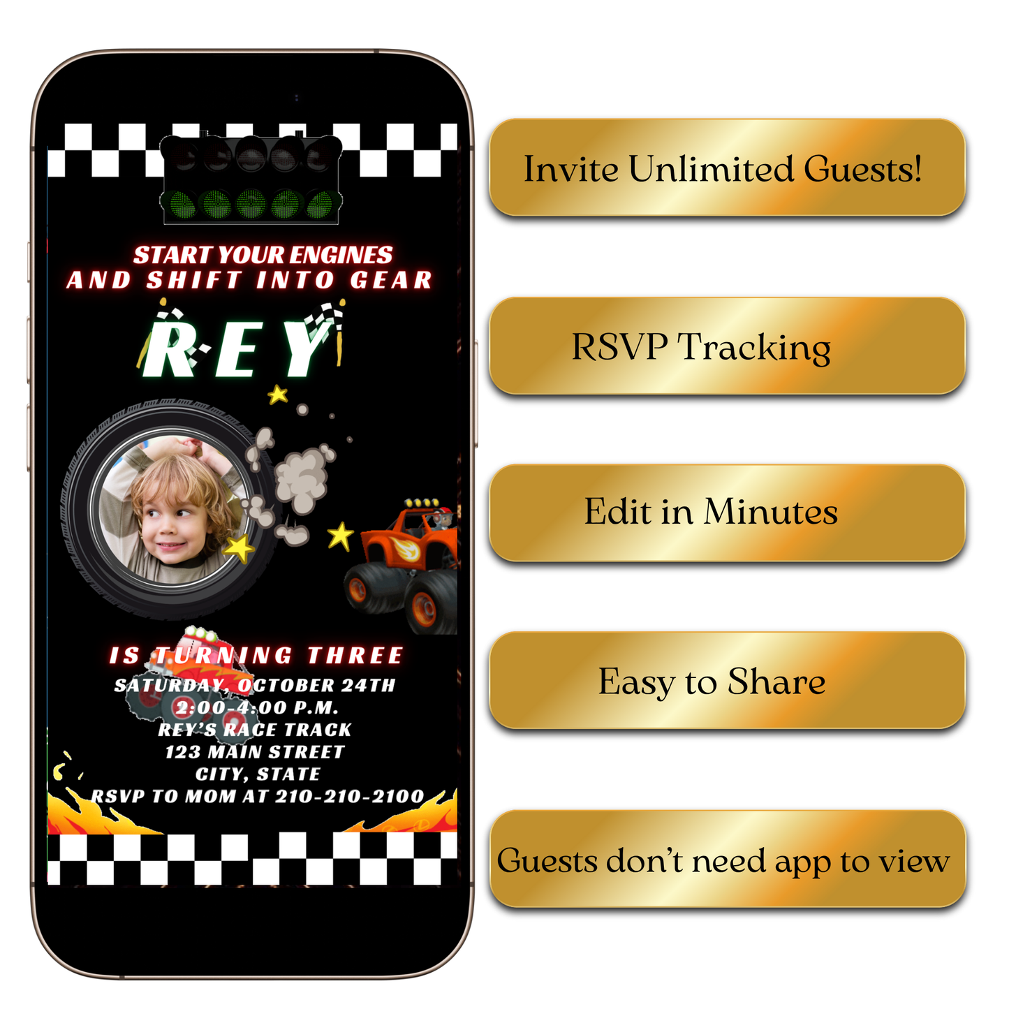 Off-Road Adventure Video Invitation for Mobile Sharing