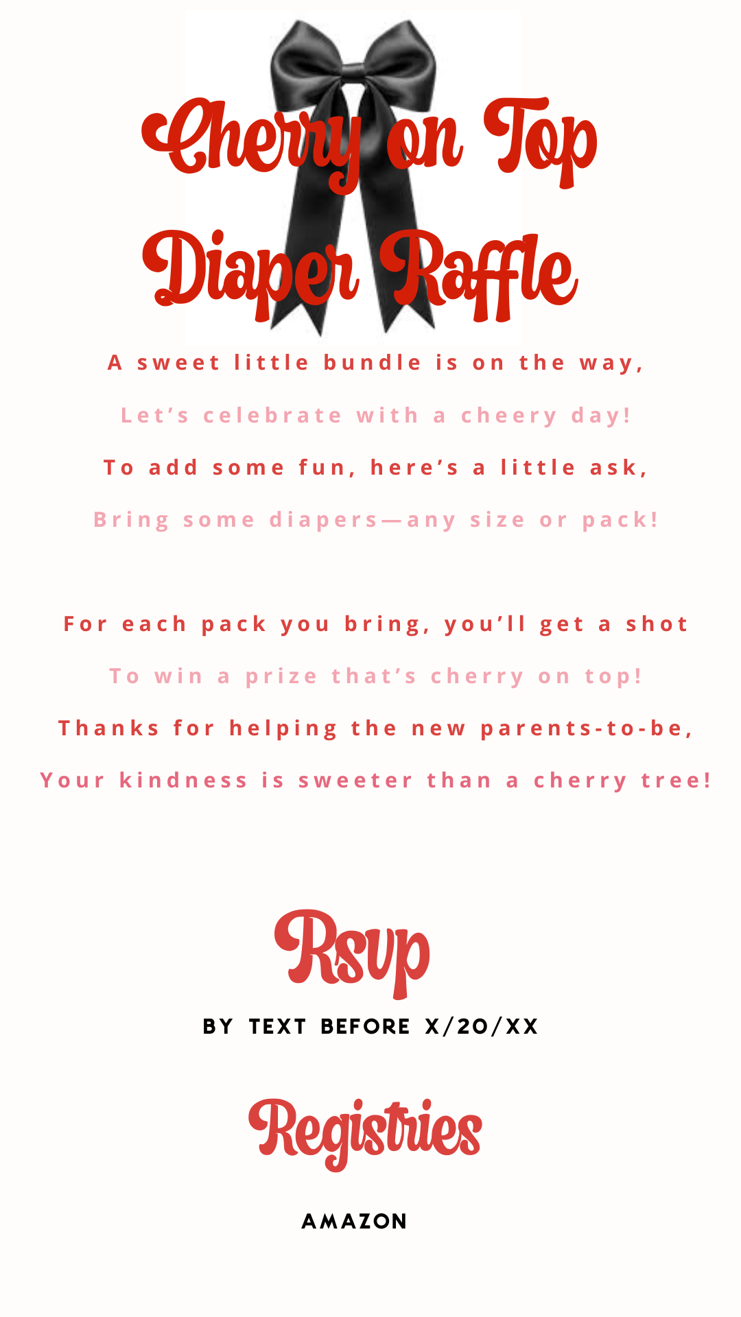Hand holding phone with animated cherry graphics invite playing