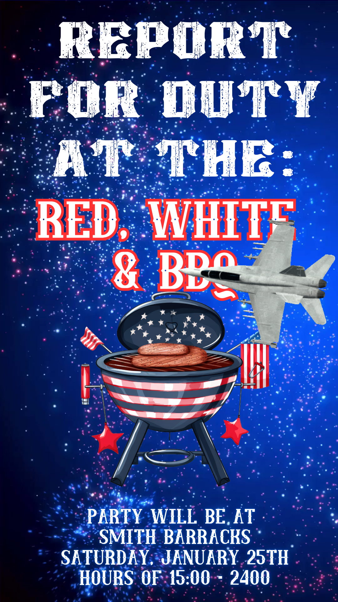 Instagram feed preview of digital military video invitation