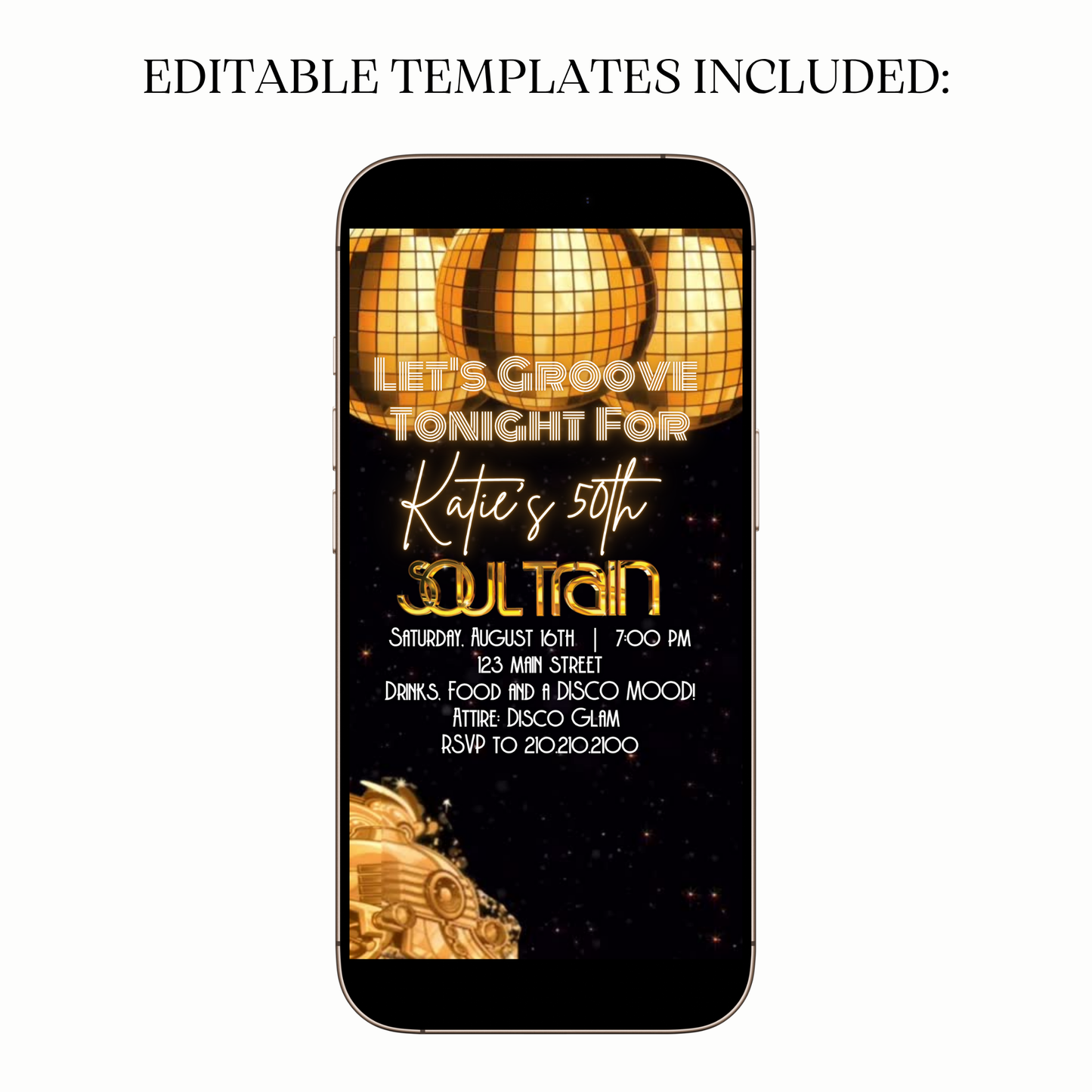 Transition card with sweeping gold lines and particle shimmer