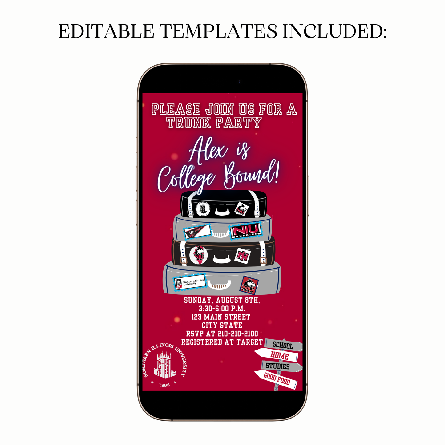 College Bound Spirit Digital Video Invitation for Mobile Sharing