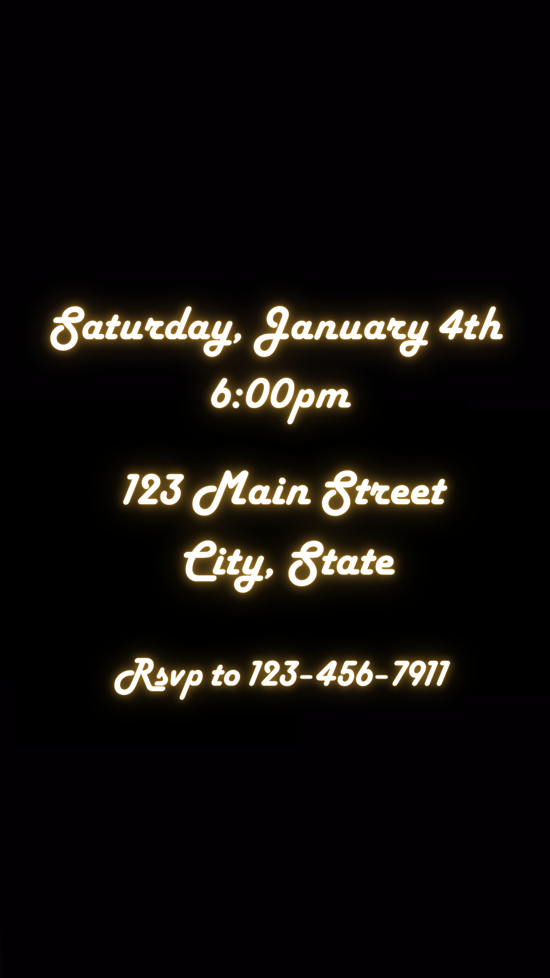 Disco Gold Deluxe digital invite shared via WhatsApp