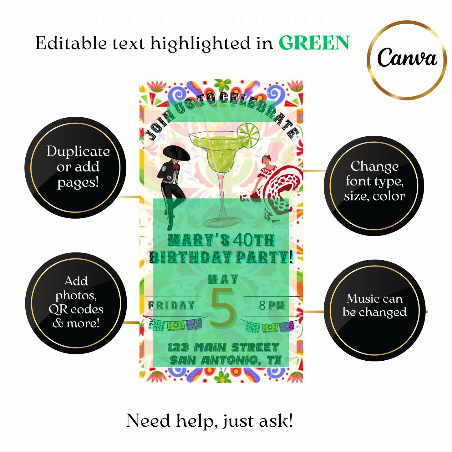 Animated Mexican Party Style Video Invitation Evite