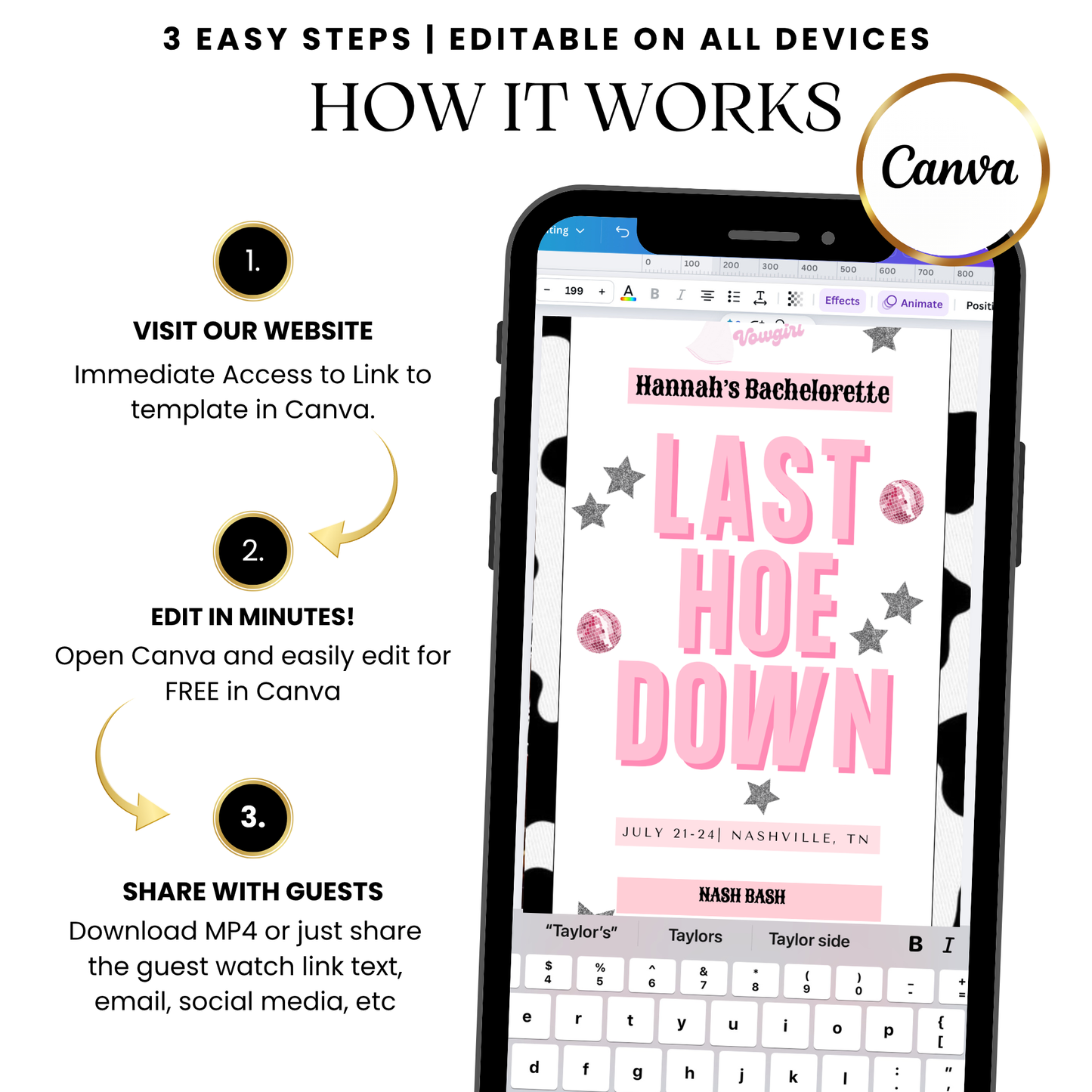 Date/time layout with bold numerals and rhinestone shimmer