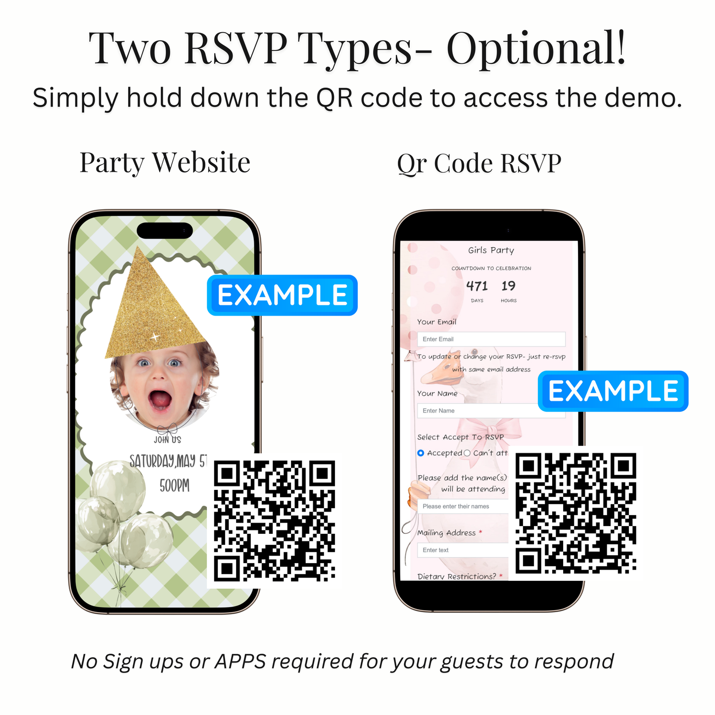 Videoeinladung „Blaue Gans“ | Digitale Einladung zum 1. Geburtstag für Jungen | Online-Vorlage zum Bearbeiten