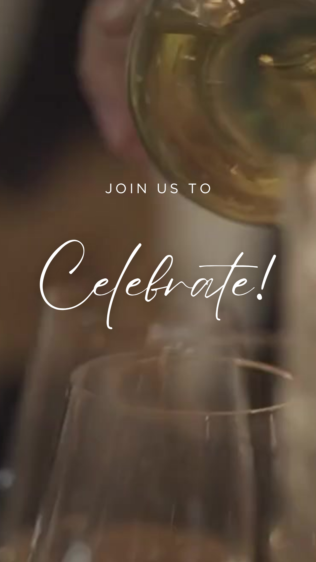 Luxe Gold Birthday Party Video Invitation