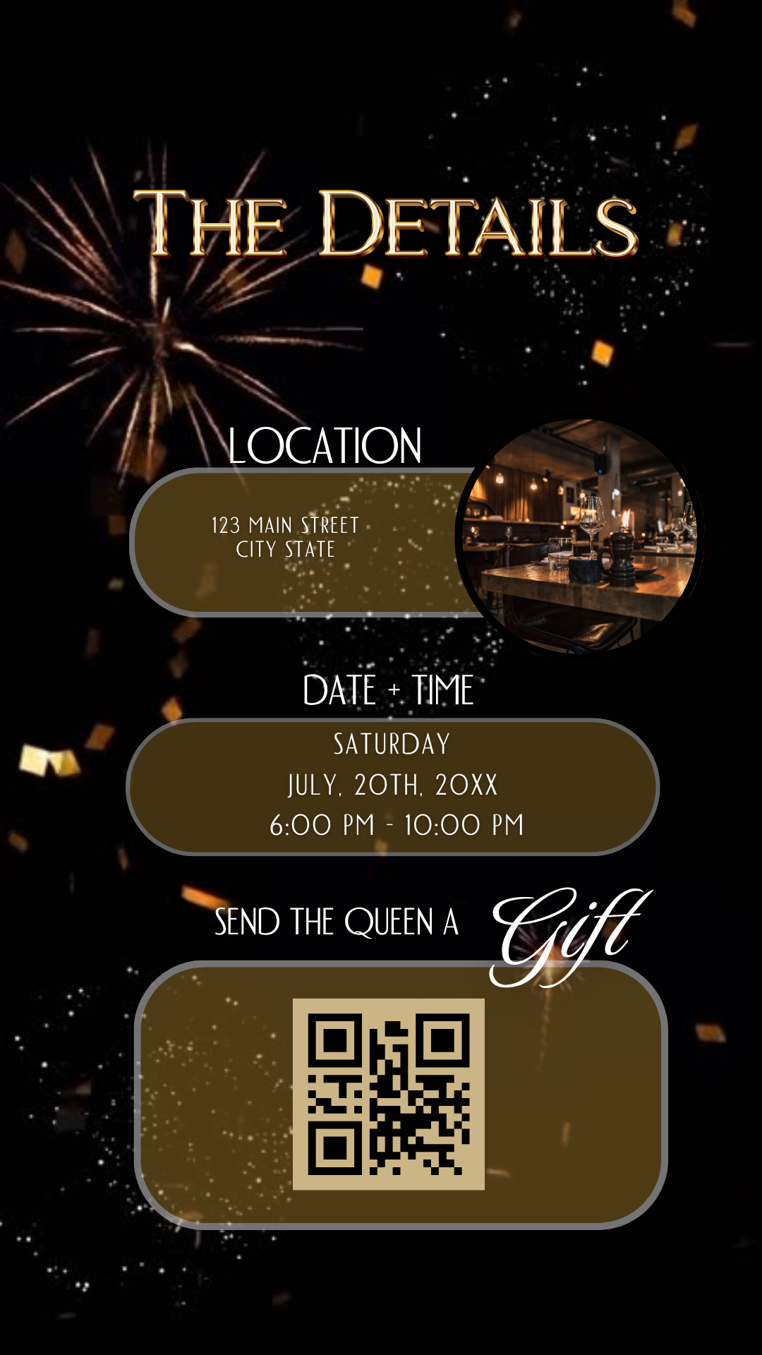 College Send-Off Party Video Invitation – Class of 2025 Trunk Party Canva Editable
