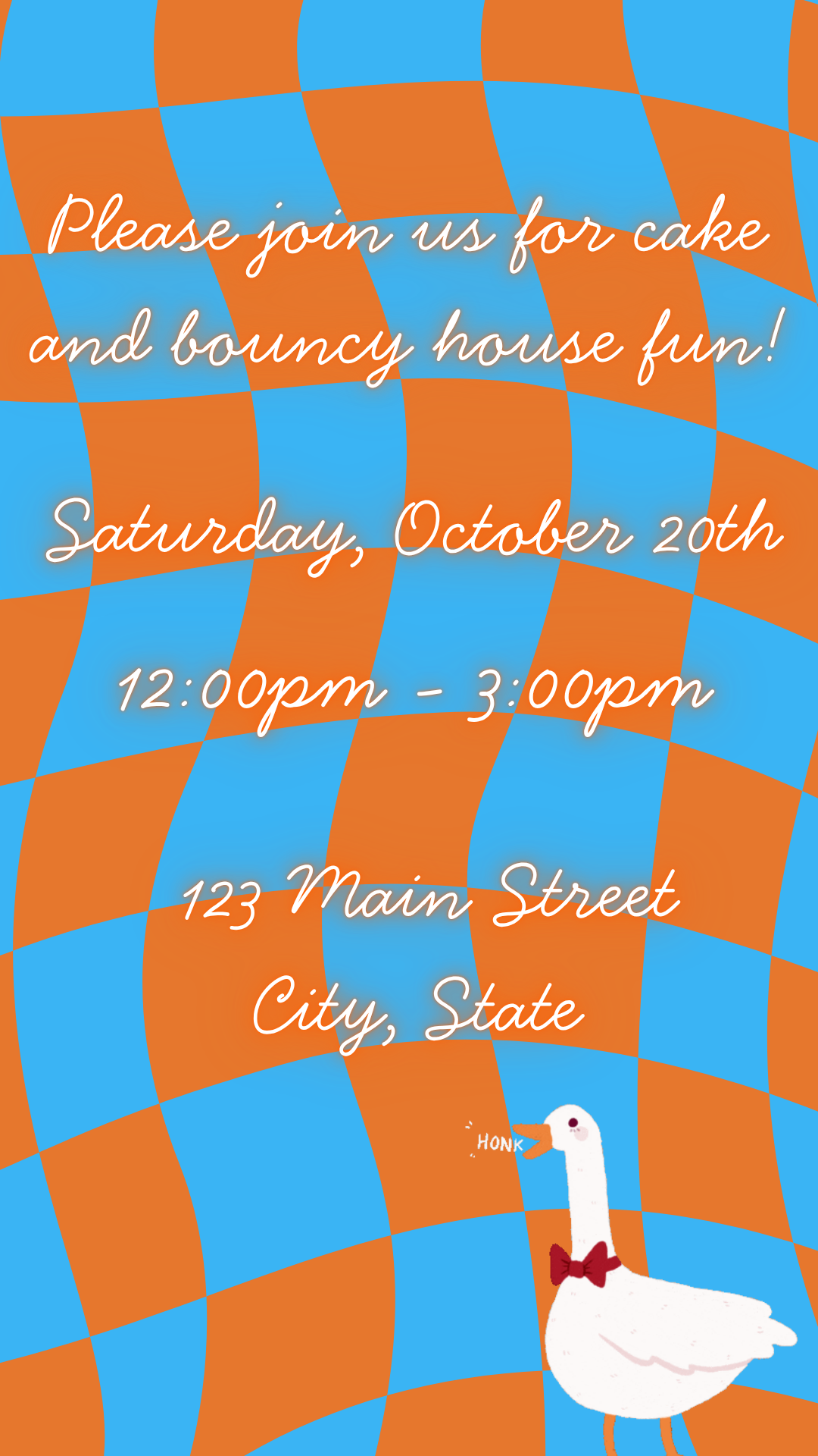 Silly Goose First Birthday Video Invitation