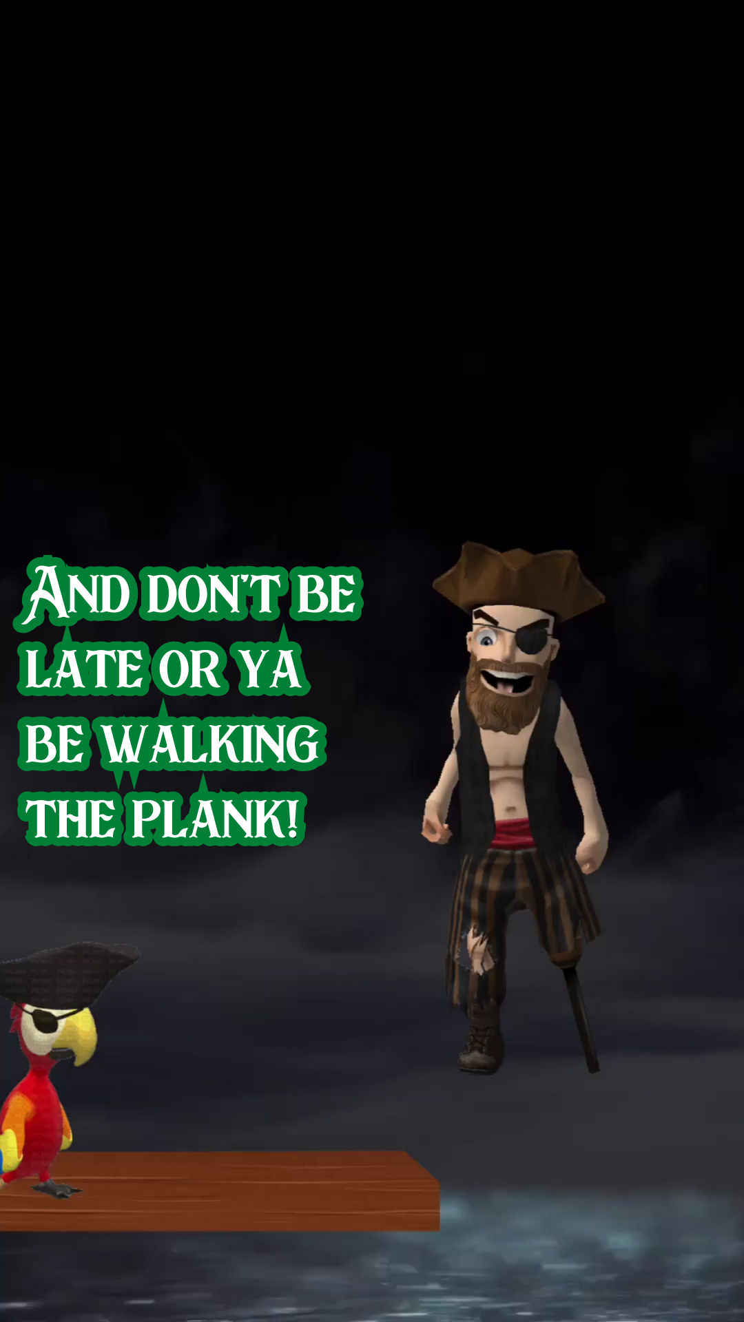 Ahoy Matey Pirate Birthday Video Invitation