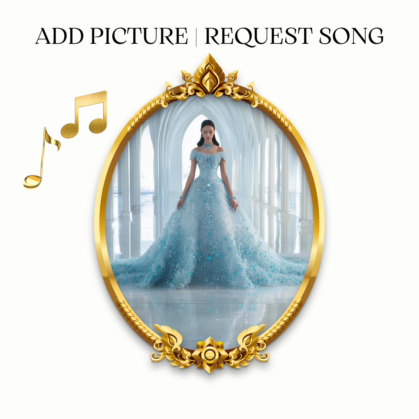 Cinderella Princess Video Invitation | Fairytale Save the Date for Quinceañera, Sweet 16, Wedding, or Birthday Party