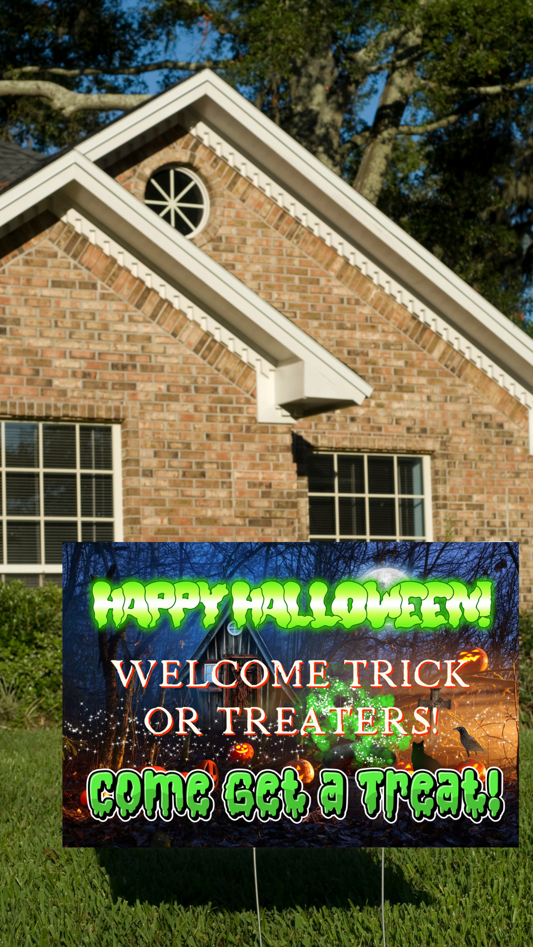 Hostessy Free Halloween Yard Sign