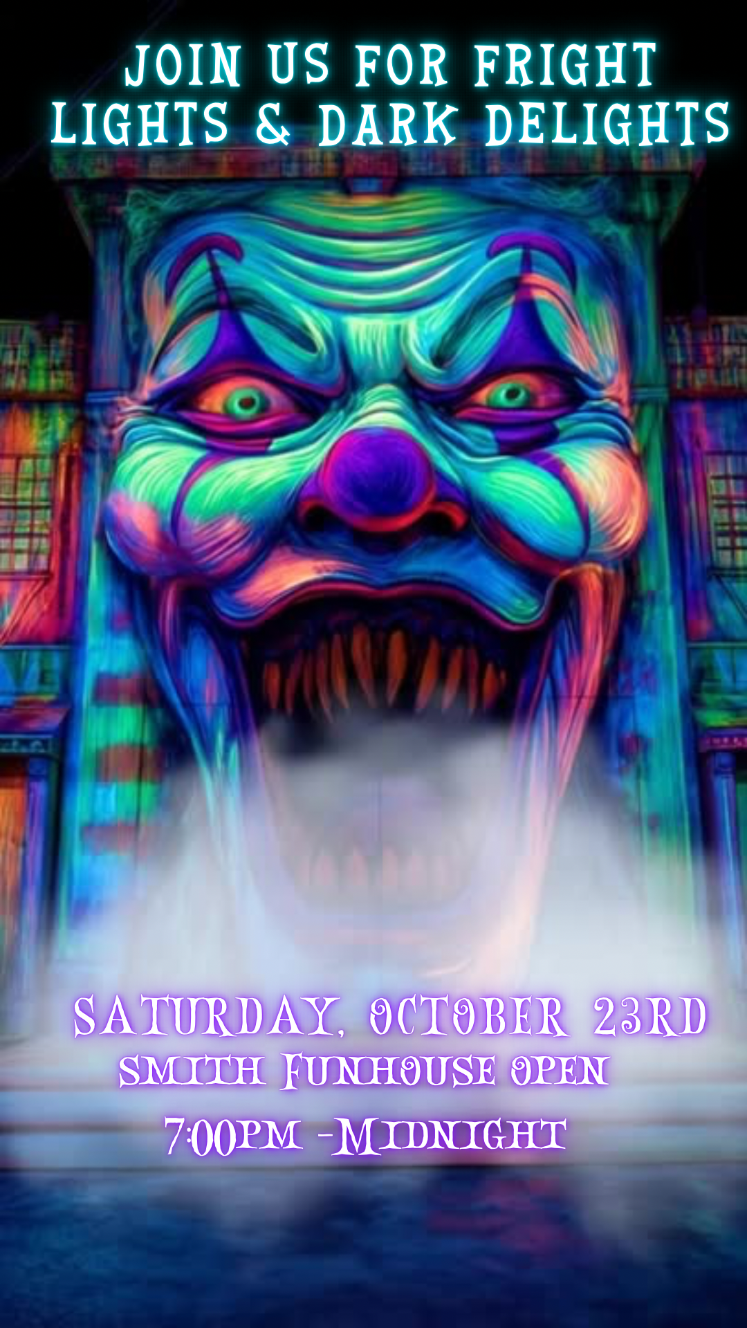 Neon Halloween Video Invitation, Halloween Animated Invite, Editable Halloween Party Mobile Evite