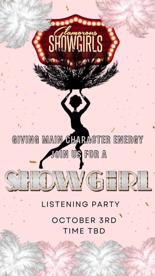 Showgirl Party Video Invite - Glamorous Showgirls editable video invitation