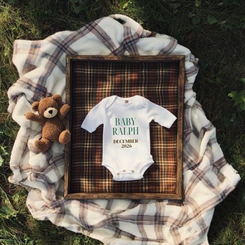 Ralph Lauren Baby Announcement - Preppy Baby Announcement - Polo Baby Reveal
