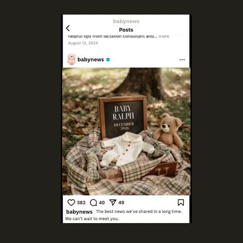 Ralph Lauren Baby Announcement - Preppy Baby Announcement - Polo Baby Reveal