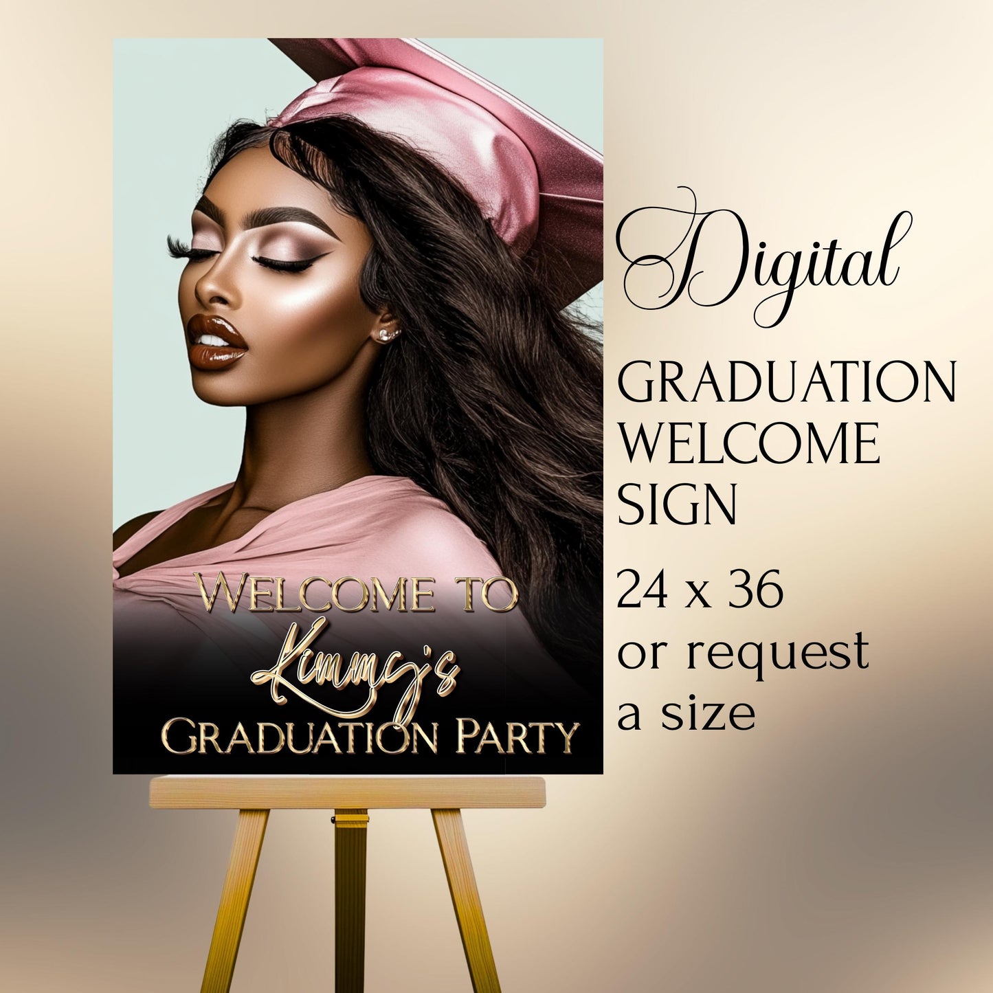 Graduation Welcome Sign - Class of 2026 Graduation Party Poster