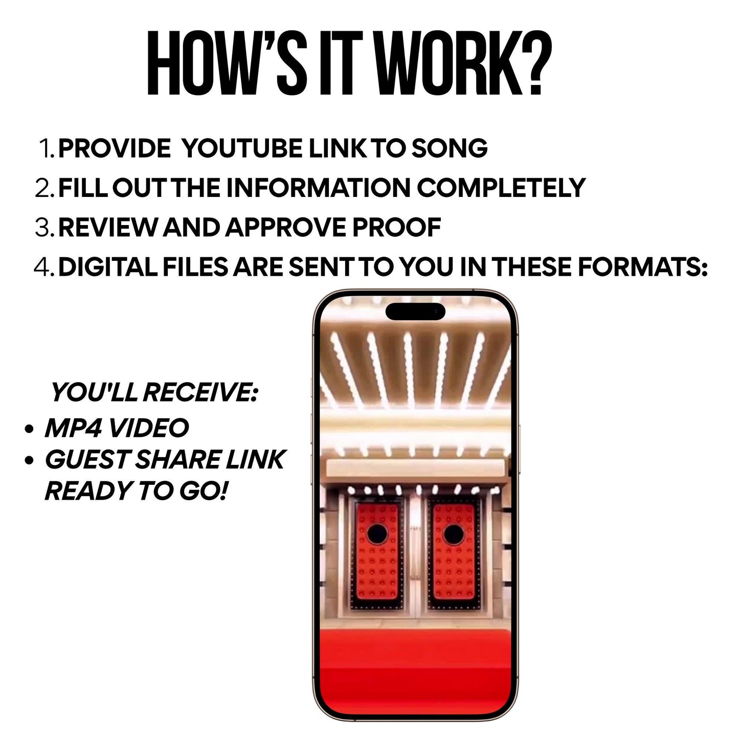 Red Carpet Video Invitation Personalized Hollywood Evite Animated VIP Movie Premiere Digital Mobile invite A Star is Born custom invite