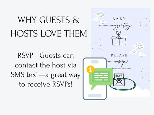 Over the Moon Baby Shower Invitation and Guest Website