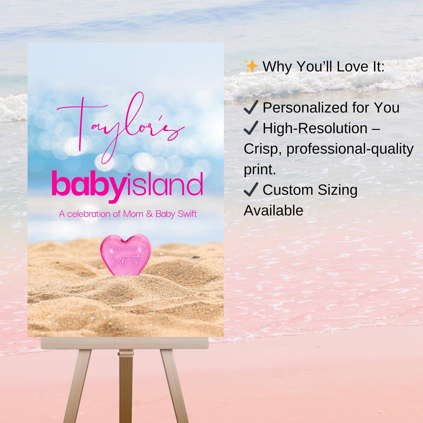 Love Island Welcome Sign - Love in the Villa printable poster - Any occasion - Bach Island digital download event signage