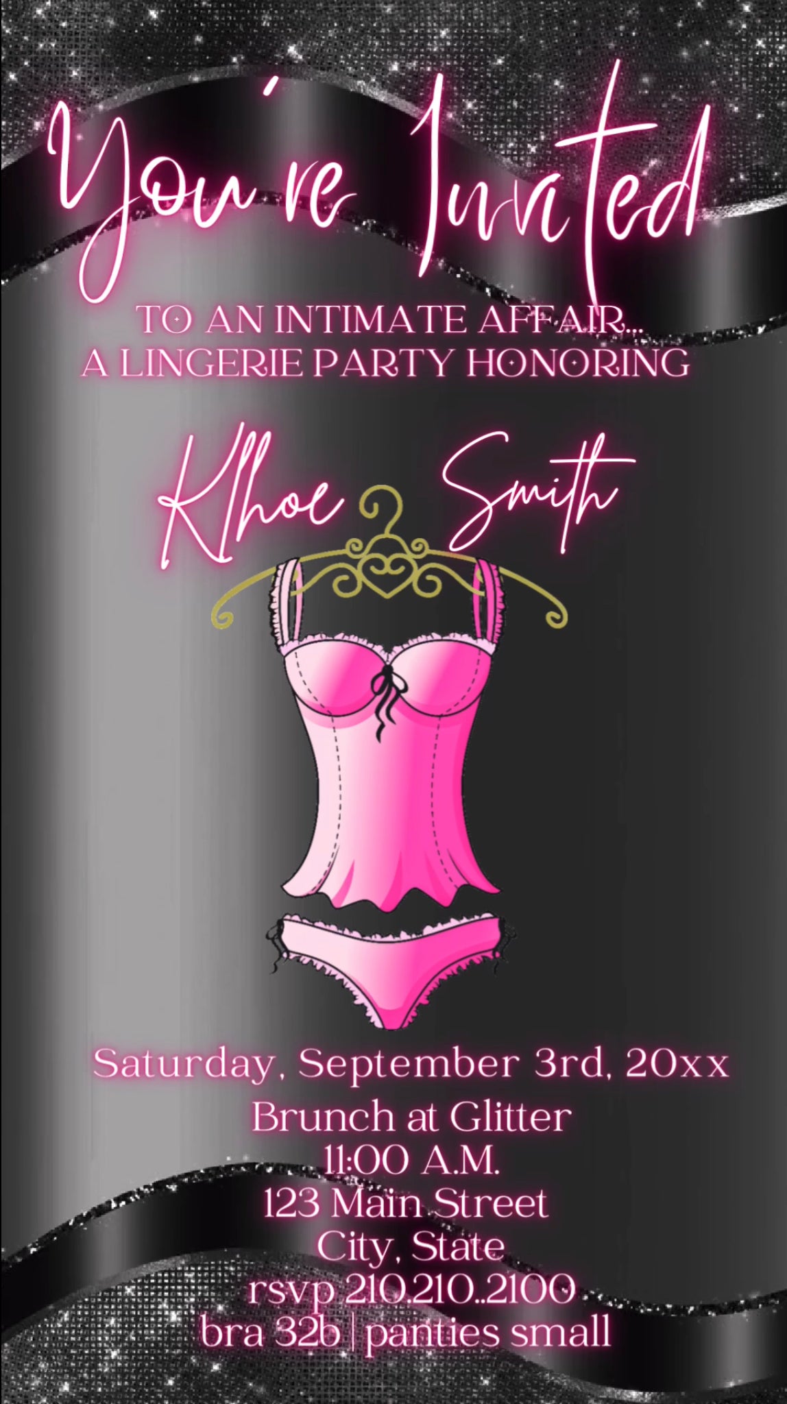 Lingerie Party Video Invitation, Bridal Lingerie Invite – Hostessy Video  Invitations
