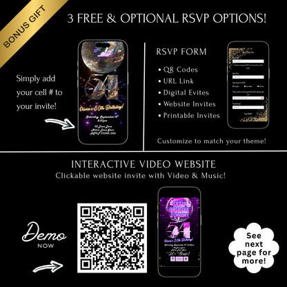 Halloween Video Invitation | Animated Halloween Digital Evite | Editable Canva Invite Template
