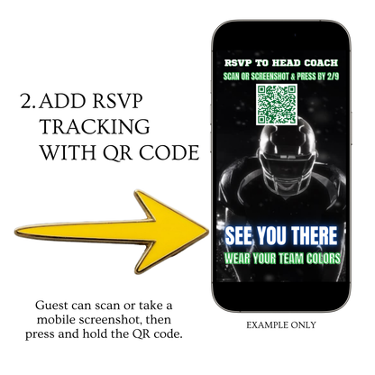 Super Bowl Video Invitation | Super BowlParty Digital Evite | Football Canva Template