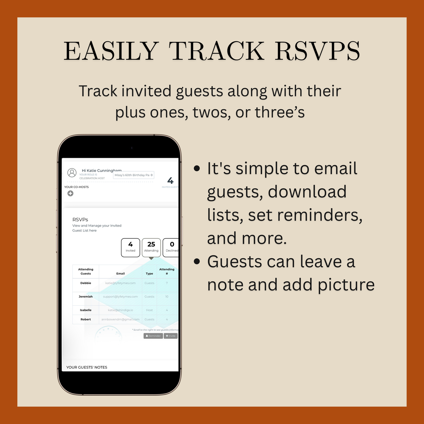 Funny Thanksgiving Invite Website with RSVP tracking, Animated Friendsgiving Dinner Invite Website Template