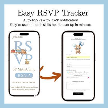 Bearly Wait Baby Shower Baby Shower Website Invite | Webpage with Music and RSVP | Baby Shower Canva Website Template