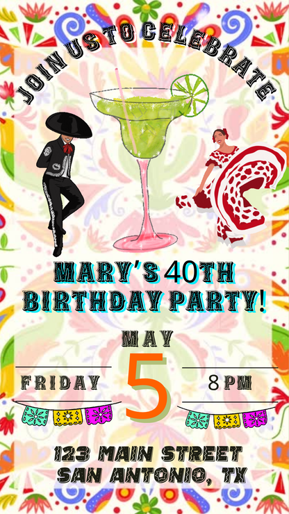 Mexican Party Style Video Invitation Download