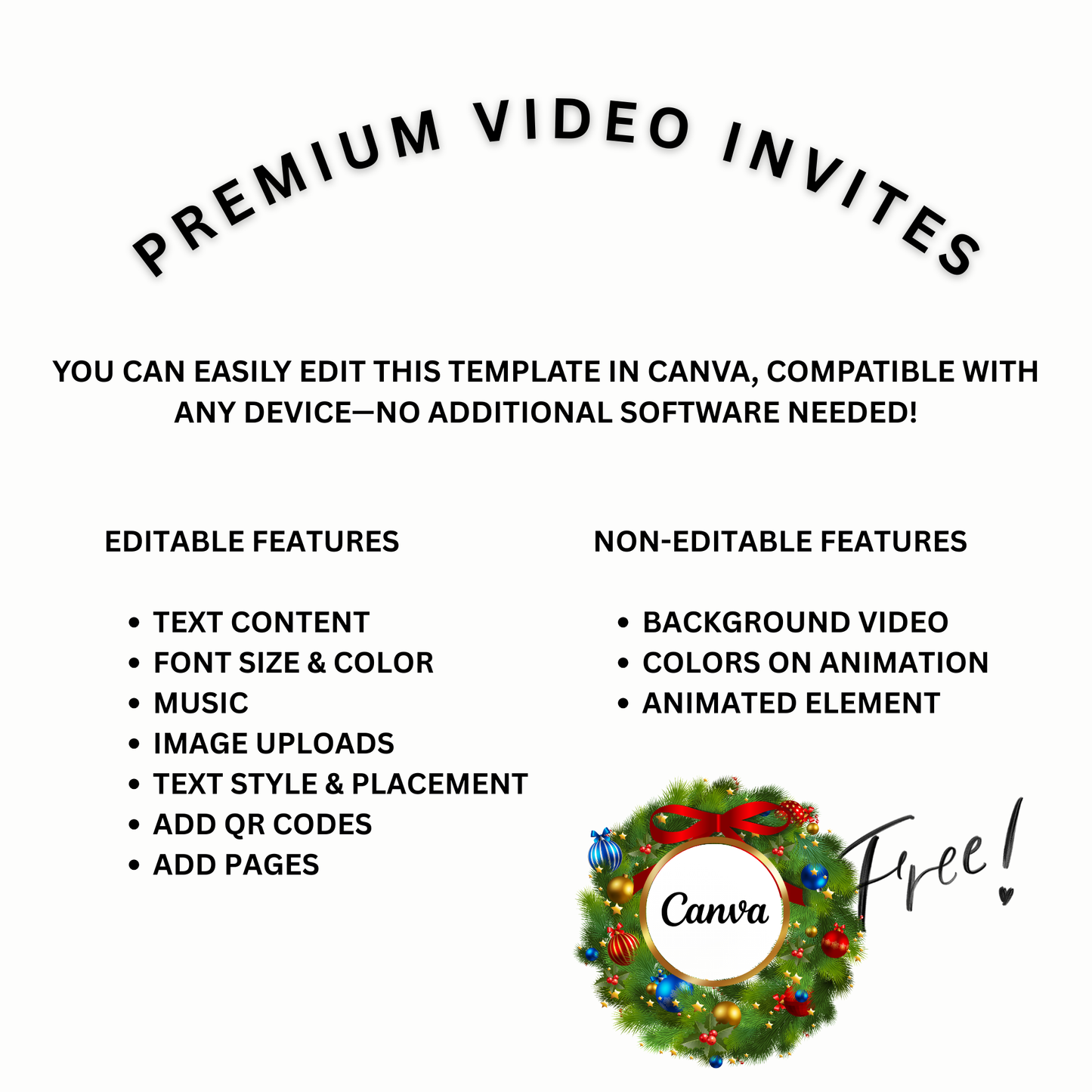 Margaritas and Mistletoe Christmas Party Video Invitation – Editable Canva Christmas Evite