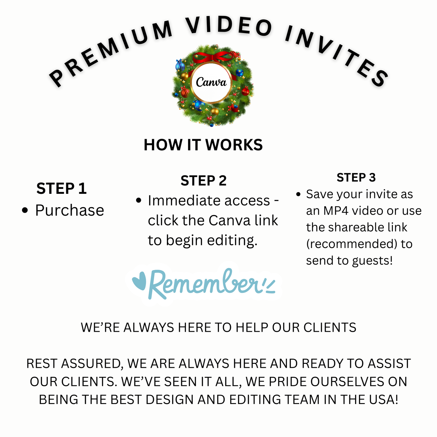 Margaritas and Mistletoe Christmas Party Video Invitation – Editable Canva Christmas Evite