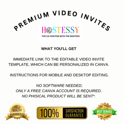 Editable Barbie video birthday invitation in glitter pink theme. Animated mobile-friendly design with Barbie silhouette and sparkles. Customize instantly in Canva with your child’s details and share the MP4 invite via text, WhatsApp, Instagram, or Facebook for a glamorous Barbie-themed birthday party