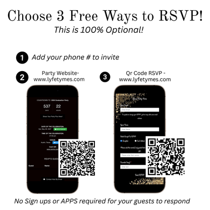 Studio 54 Video Invitation | Animated Disco Birthday Digital Evite | Editable Canva Invite Template