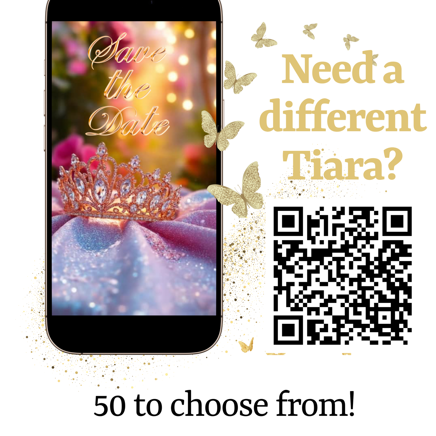 Pink Quinceanera Video Invite | Spring Sweet 15 Quince Invite | Editable Canva Evite Template