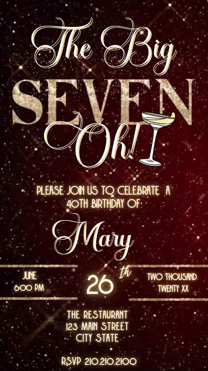 Golden Age Celebration Video Invitation Download