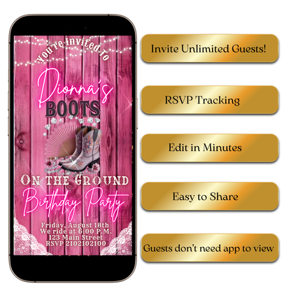 Digital Cowboy Theme MP4 Invite