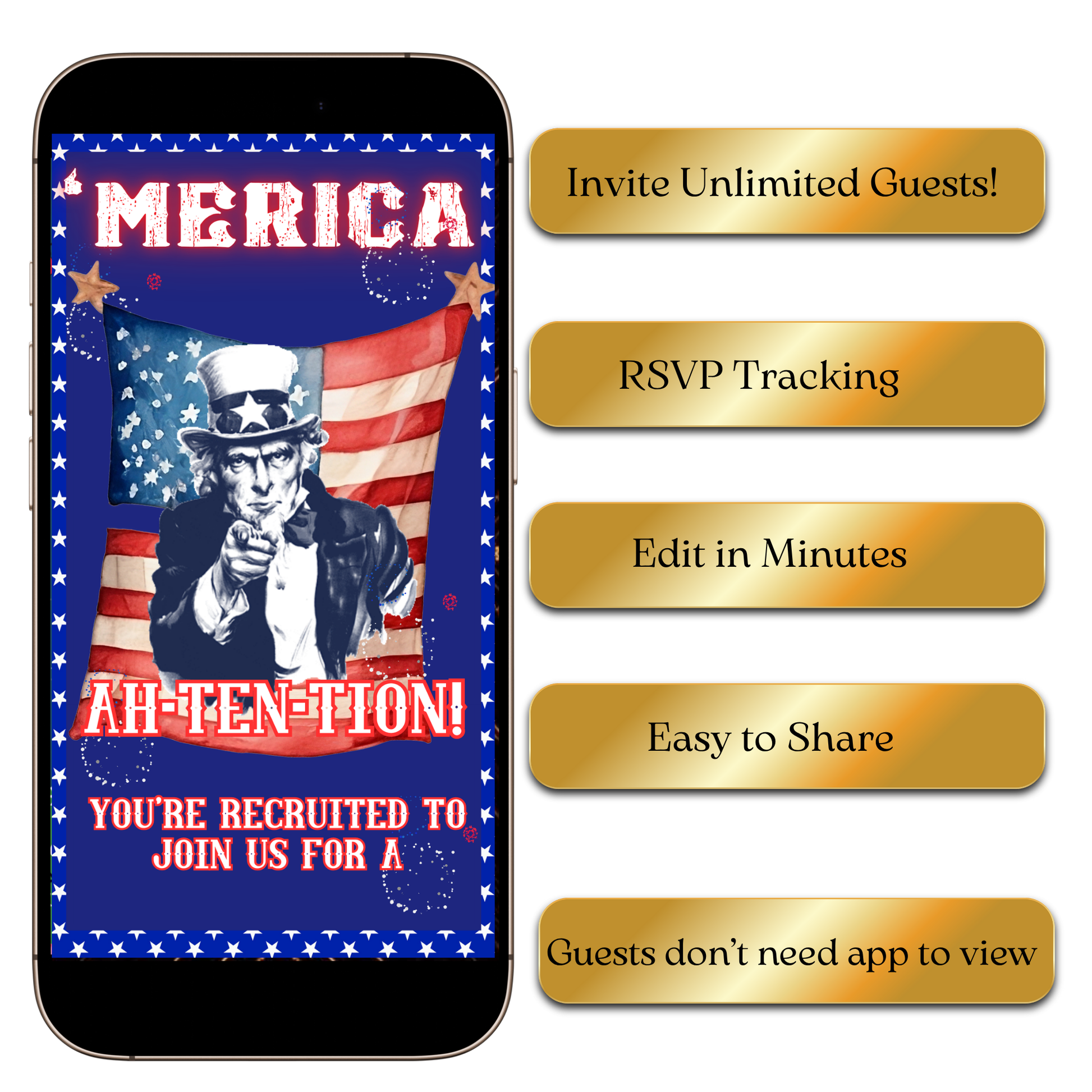 WhatsApp chat preview sending military celebration video invitation