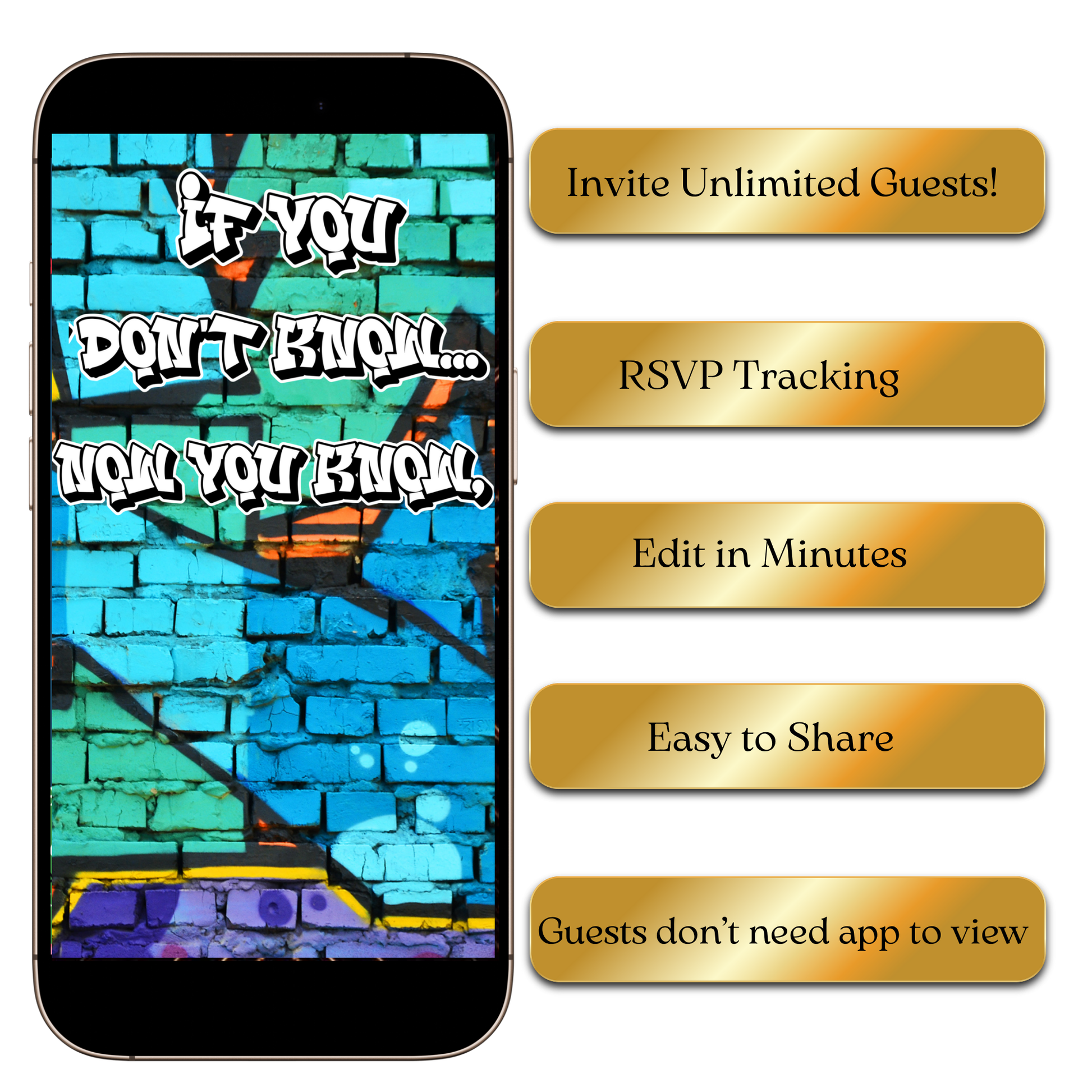 Editable Retro Throwback Video Invitation