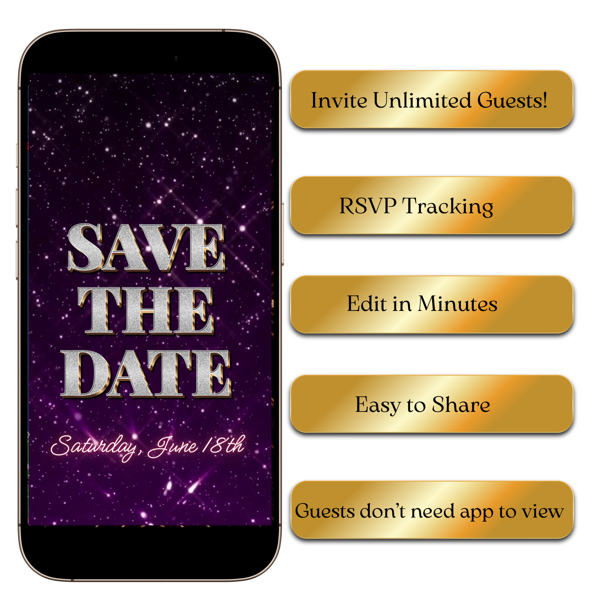 Editable Modern Graduation Video Invite