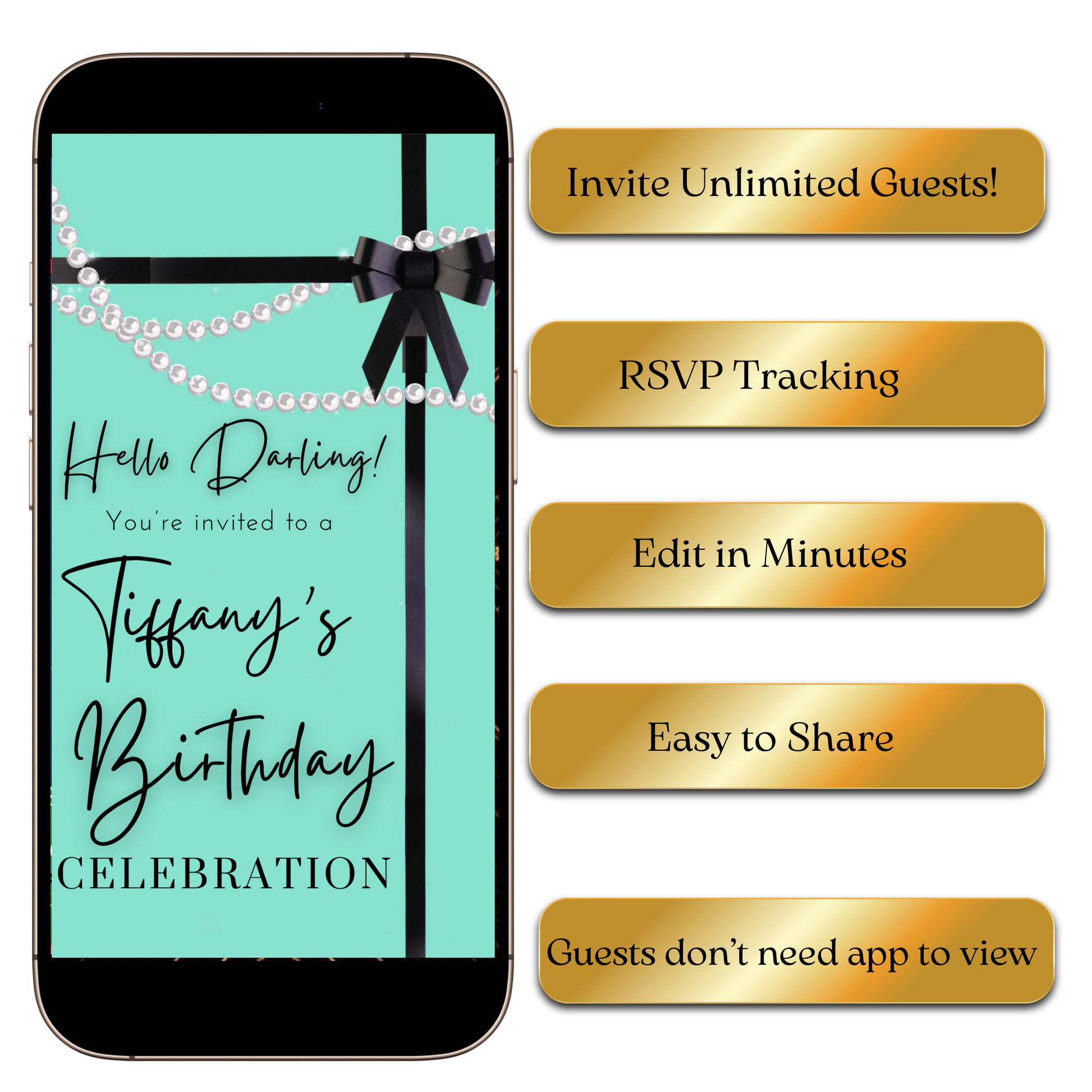 Breakfast at Tiffany’s stylish video invitation shared on social media feed