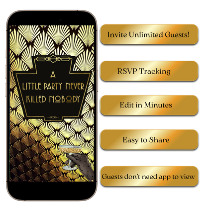 Roaring 20s Gold Art Deco Theme Template