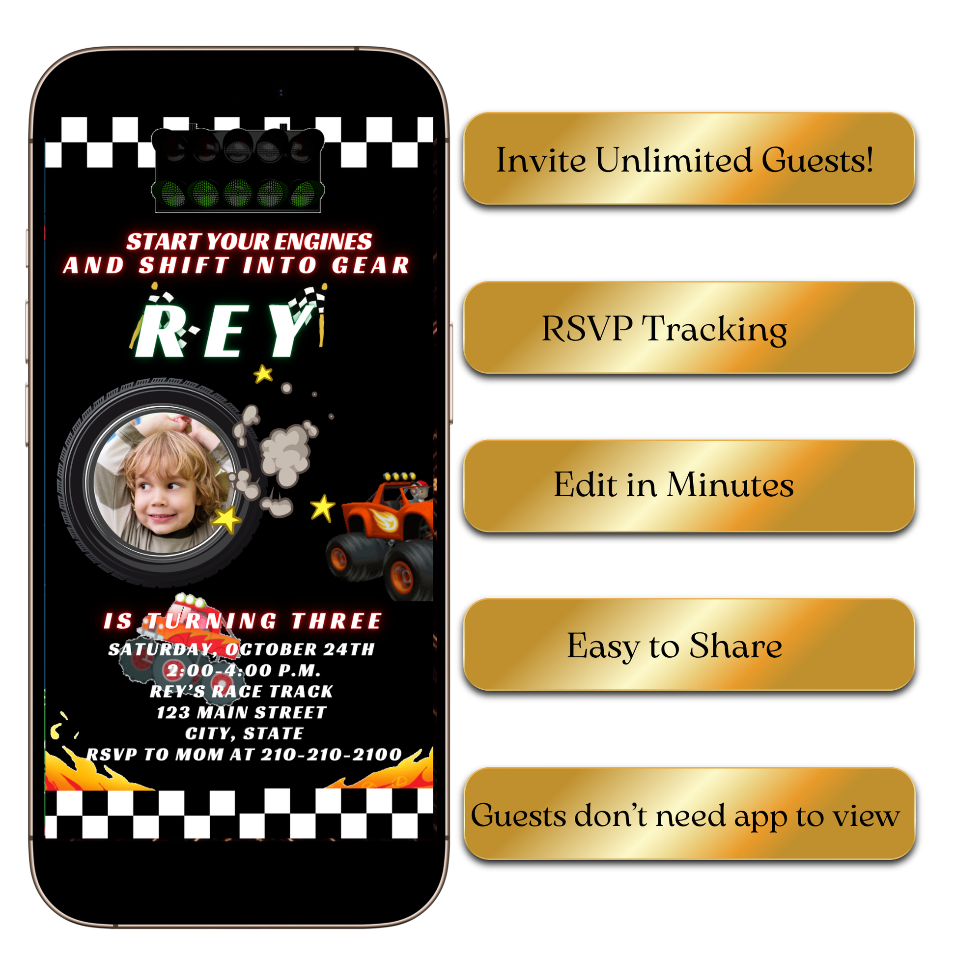 Off-Road Adventure Video Invitation for Mobile Sharing