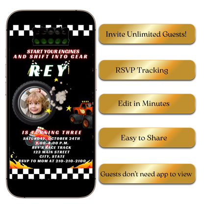 Off-Road Adventure Video Invitation for Mobile Sharing