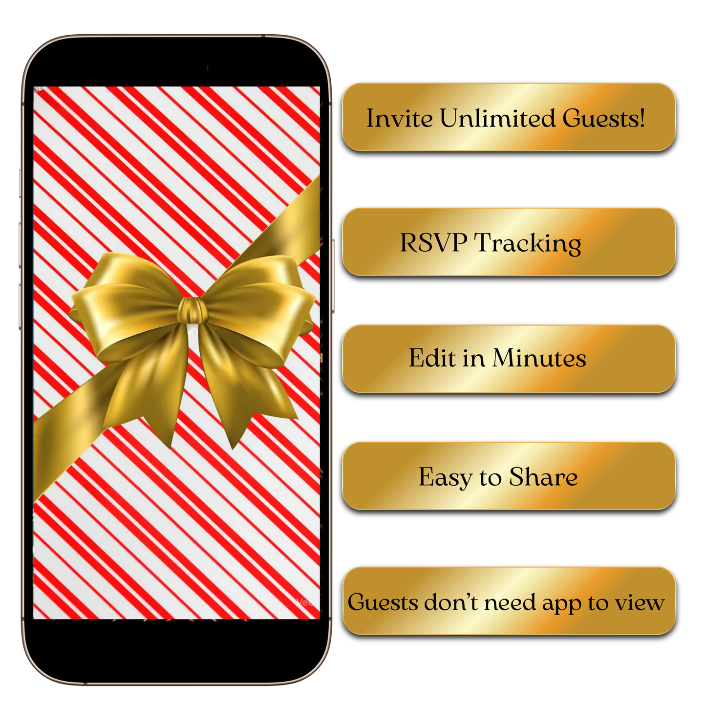 Wooden holiday warmth video invite editable online