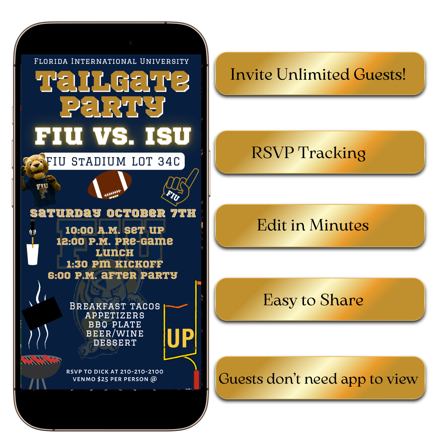 Florida International University football video invite
