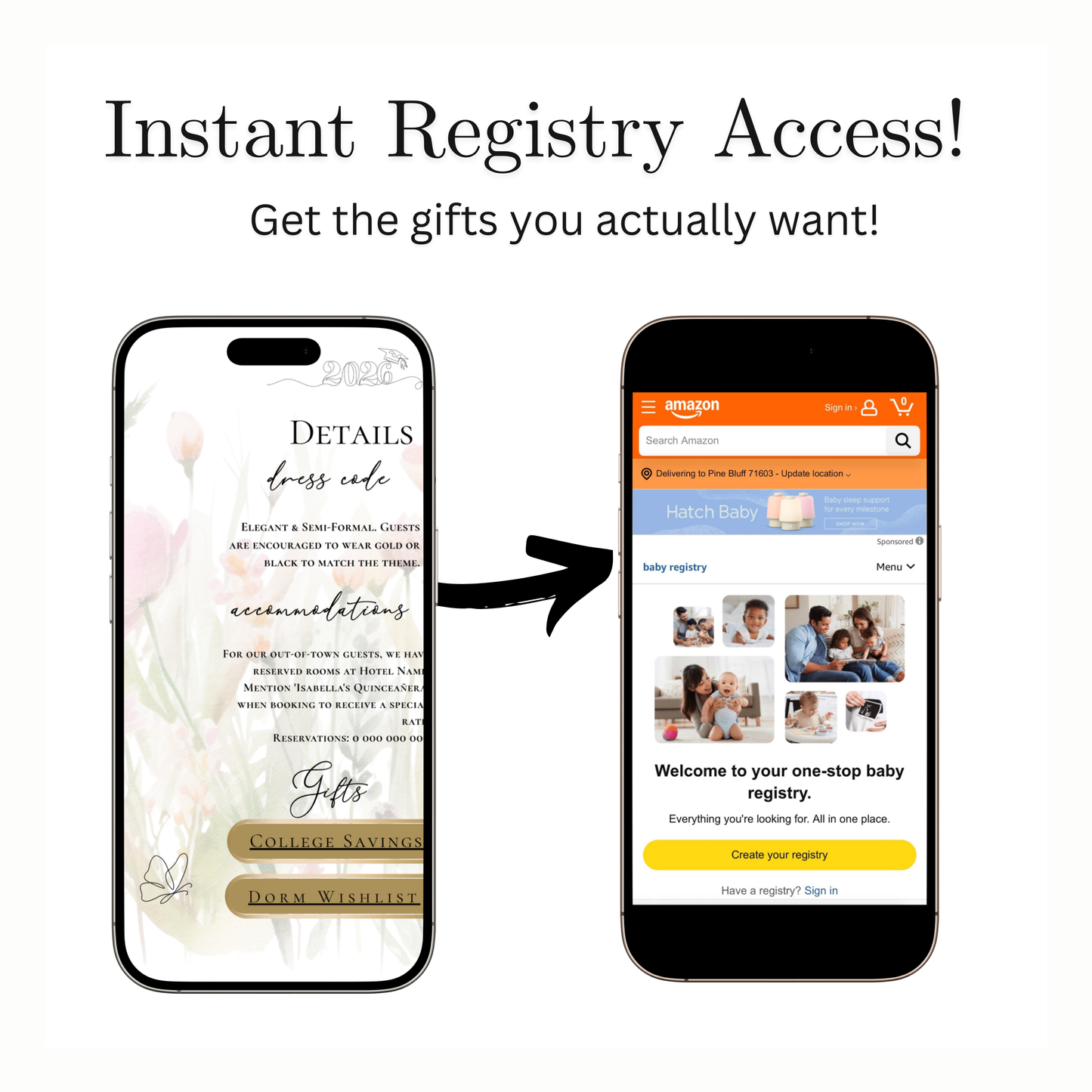 2026 Graduation Website Invitation | Spring Floral Canva Website RSVP Template with Music | Spring Floral for her