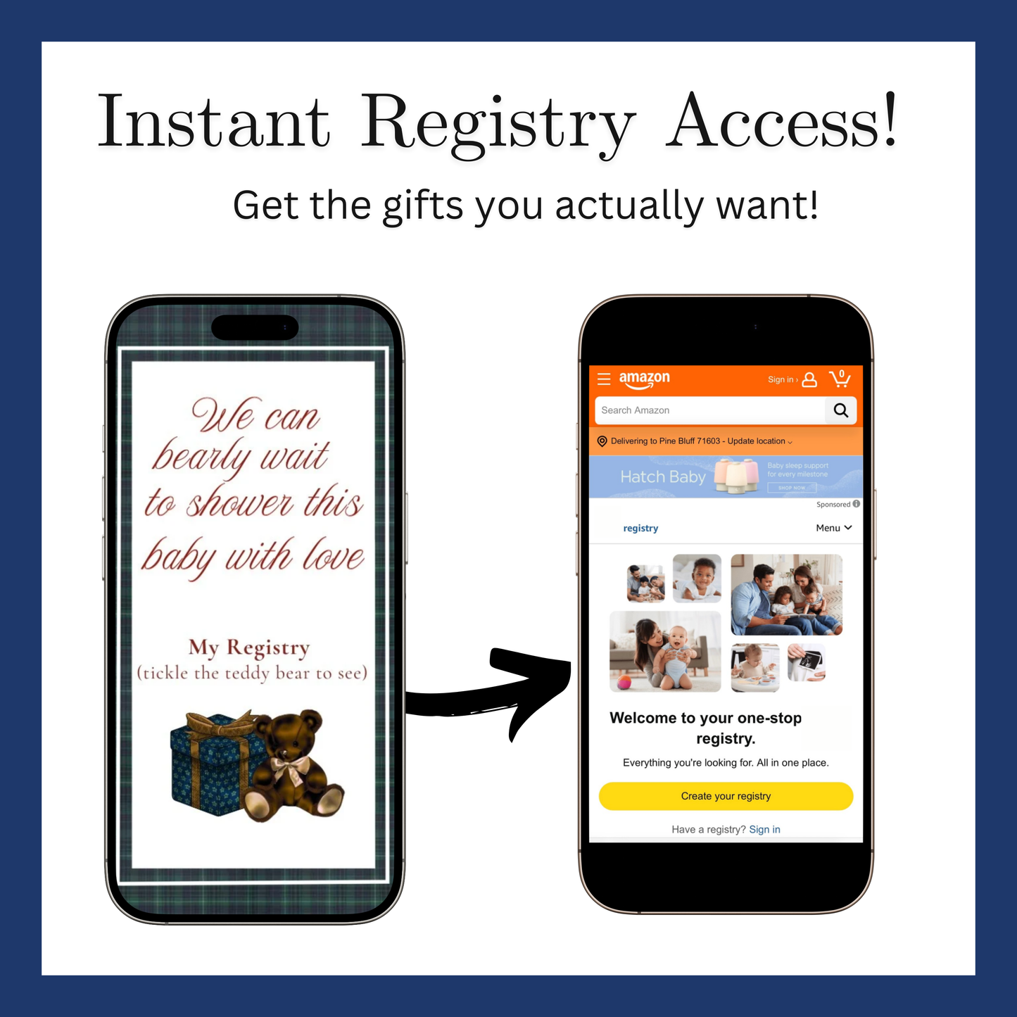 Polo Bear Baby Shower Invitation Website | Animated Baby Shower Invite with Rsvp tracking