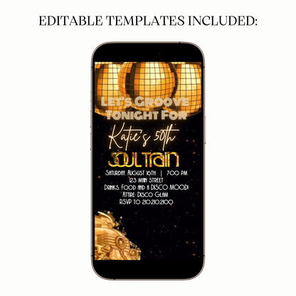 Transition card with sweeping gold lines and particle shimmer
